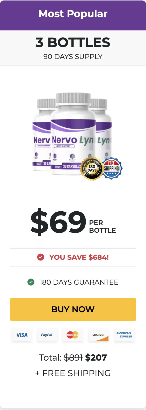 NervoLyn 3 Bottles